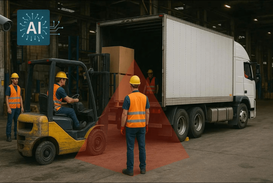Industrial Vehicle 360 AI Monitoring System